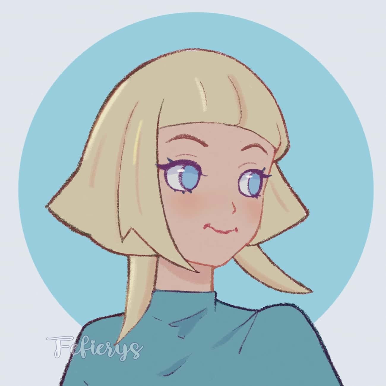 Aurora Singer Fanart Icon Circular frame illustration by Fefierys