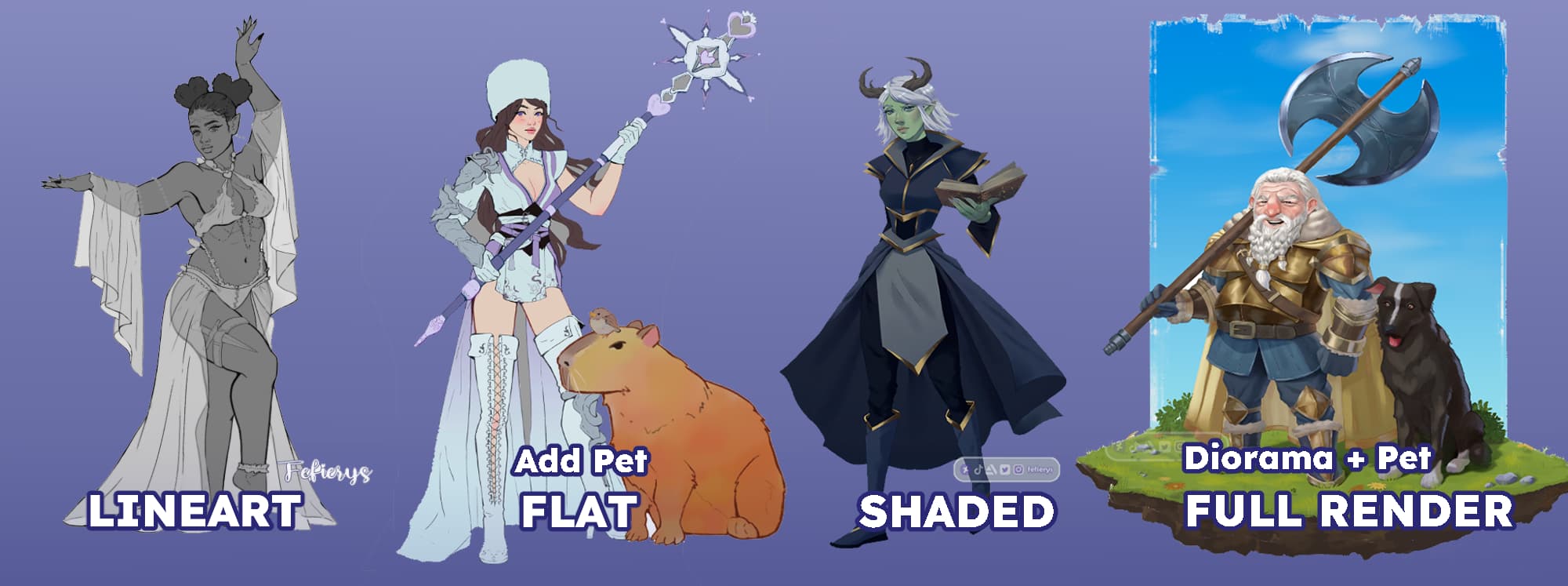 Character Design commission example